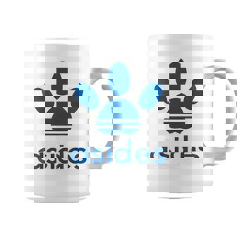 【バックプリント・背中側】Asides アシデス 足です。肉球です。【変なtシャツ屋】スポーツ ブランド パロディ 面白 コーヒーマグ - Kawaiitshirt