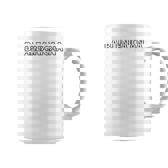 【バックプリント・背中側】Balenaicana《ばれないかな》ホワイト 白 ロゴ【変なt】ブランド パロディ 面白 コーヒーマグ - Kawaiitshirt