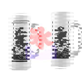 【バックプリント・背中側】氷 のれん 夏（氷屋 かき氷）お祭り 露店 夜店 漢字 文字 昭和レトロ 和柄 イラスト コーヒーマグ - Kawaiitshirt