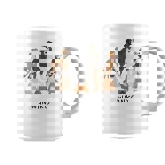 いぬ わんこ 大集合 イラスト おしゃれ シンプル かわいい 手書き 犬飼い 犬好き 女性 男性 犬柄 コーヒーマグ - Kawaiitshirt