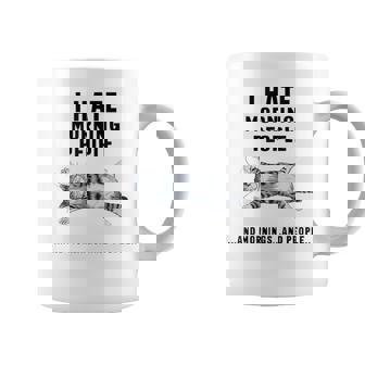 おかしな怠惰な猫 私は朝の人と朝と人が嫌いです コーヒーマグ - Kawaiitshirt