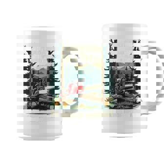 おもしろ林業チェーンソー 背の高い木 ワークアウト ロギング 生活 コーヒーマグ - Kawaiitshirt