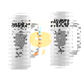 かぼちゃ Pumpkin キャラクター 顔 イラスト かわいい おもしろ シンプル ゆるい 野菜 ゆるキャラ コーヒーマグ - Kawaiitshirt