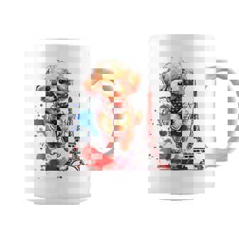 かわいい フランス パリ エッフェル塔 トイプードル パリ ジャンプ 子犬 コーヒーマグ - Kawaiitshirt