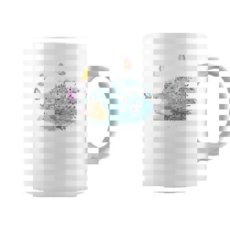 かわいいハリネズミ蝶 ティーンエイジガールギフト コーヒーマグ - Kawaiitshirt