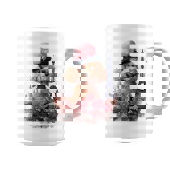 かわいいフレンチパリエッフェル塔トイプードル パリジャンプードル コーヒーマグ - Kawaiitshirt