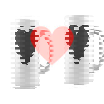 かわいい赤ミニマリスト ハート コーヒーマグ - Kawaiitshirt