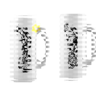 かわいい面白いカエルの一輪車 コーヒーマグ - Kawaiitshirt