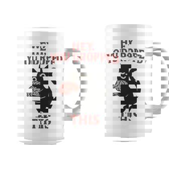 この脳みそのかわいい黒猫のミームを落とした 長袖tシャツ コーヒーマグ - Kawaiitshirt