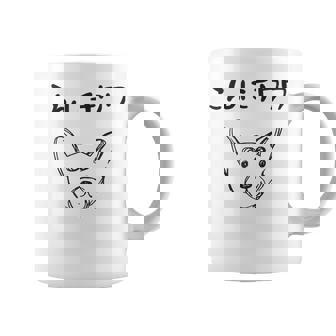 こんにチワワ 犬好き おもしろ ダジャレ 犬の飼い主 チワワ好き チワワの飼い主 おやじギャグ 愛犬家 チワワ コーヒーマグ - Kawaiitshirt