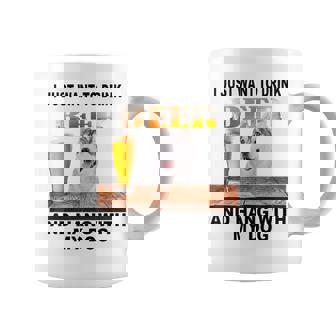 ただビール飲みたい&吊るしw おれのシベリアンハスキー コーヒーマグ - Kawaiitshirt