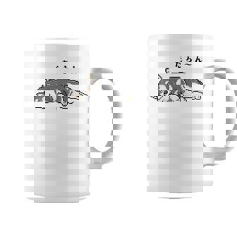 だらーんとくつろいでいる黒柴 柴犬のドット絵 長袖tシャツ コーヒーマグ - Kawaiitshirt