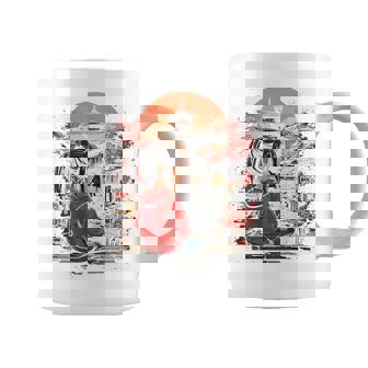 アニメ 女の子 日本 バックプリント コーヒーマグ - Kawaiitshirt