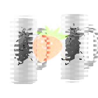 イチゴのハロウィンコスチューム かわいい怠惰なイチゴの果実 コーヒーマグ - Kawaiitshirt