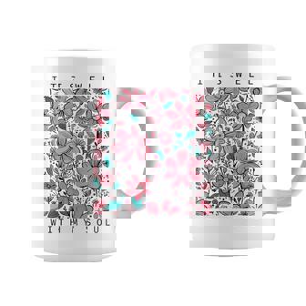 イット・イズ・ウェル・ウィズ・マイ・ソウル・フラワー コーヒーマグ - Kawaiitshirt