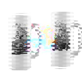 イースタートラッカー-面白いイースターバニーボーイズイースターネストトラック 長袖tシャツ コーヒーマグ - Kawaiitshirt