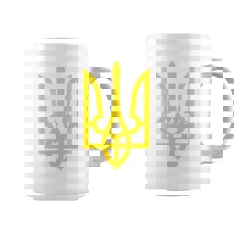 ウクライナ大統領ヴォロディミル・ゼレンスキー ウクライナエンブレム コーヒーマグ - Kawaiitshirt