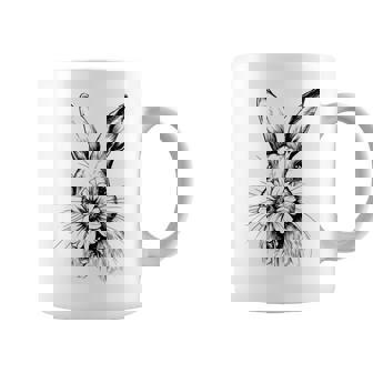 ウッドランド バニー コテージコア 花 春 素朴なイースター コーヒーマグ - Kawaiitshirt