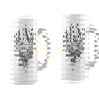 エレガントな夜フクロウ野生動物フクロウ鳥バックプリント フクロウ コーヒーマグ - Kawaiitshirt