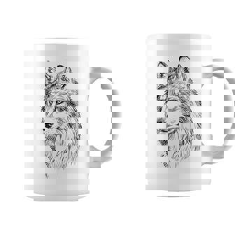 オオカミ イラスト デザイン 動物 シンボル ギフト コーヒーマグ - Kawaiitshirt