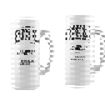 オニール ネブラスカ Ne ビンテージ アスレチック ブラック スポーツデザイン コーヒーマグ - Kawaiitshirt