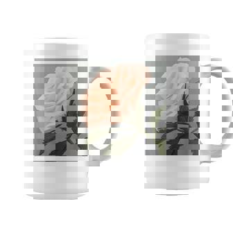 オリジナル現代アート「ピーチローズ」 コーヒーマグ - Kawaiitshirt