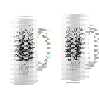 オートバイのギアシフト 1 ダウン 5 アップ バイカー スカル 背面 コーヒーマグ - Kawaiitshirt