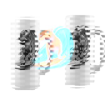 カッコイイ カピバラ サーファー サーフボード サーフィン メンズ レディース キッズ キャピー コーヒーマグ - Kawaiitshirt