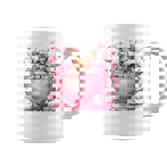 カップに入った子犬 長袖tシャツ コーヒーマグ - Kawaiitshirt