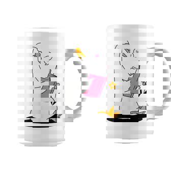 ガチョウ 読書本 ジョーク 面白い アヒル 愚かなしゃれ 読者 ユーモア コーヒーマグ - Kawaiitshirt