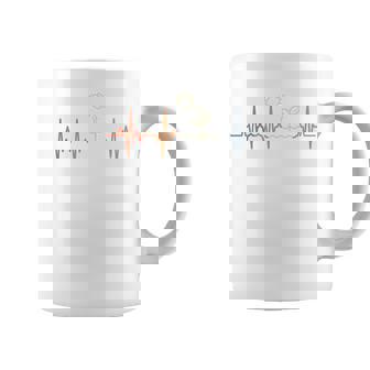 ガーデニング心電図レトロ園芸家脈線心拍 長袖tシャツ コーヒーマグ - Kawaiitshirt