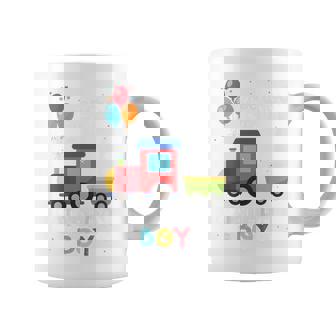 キッズ かっこいいチュー 3歳バースデーボーイ可愛い電車好き コーヒーマグ - Kawaiitshirt