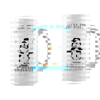 キッズ ペンギンが大好きな少年 キッズボーイズ ペンギン好き コーヒーマグ - Kawaiitshirt