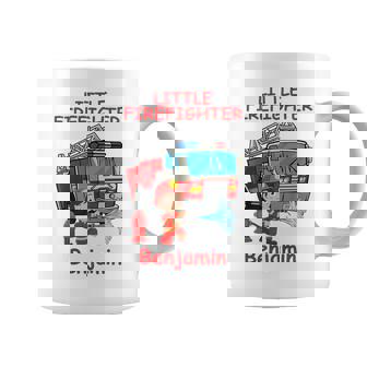 キッズ 消防署の消防車 小さな消防士ベンジャミン コーヒーマグ - Kawaiitshirt