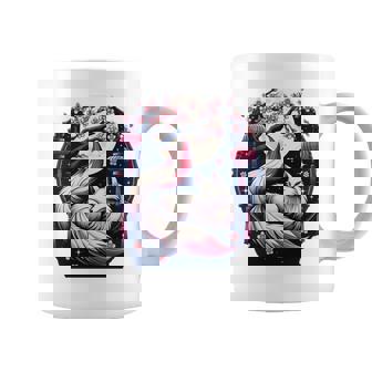 キツネ キツネ 桜 花 日本 九尾狐 長袖tシャツ コーヒーマグ - Kawaiitshirt