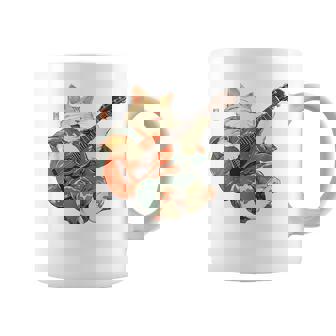 ギターを弾く日本の侍猫 忍者 浮世絵 アニメ コーヒーマグ - Kawaiitshirt