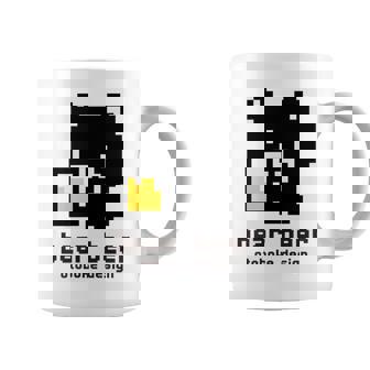 クマ ビール ドット絵 かわいい レトロ コーヒーマグ - Kawaiitshirt