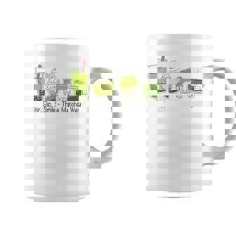 クリーミーダルゴナ抹茶ボバティー、スマイル、抹茶の方法 コーヒーマグ - Kawaiitshirt