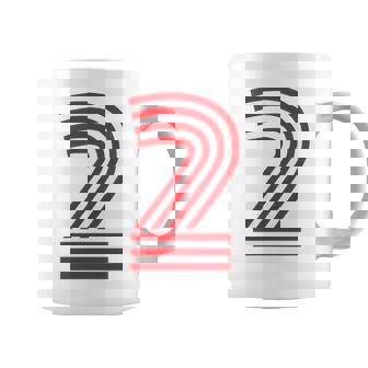 クールなレトロなレタリングジャージ、背番号2 Two Dos コーヒーマグ - Kawaiitshirt