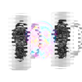 グリフォン ブリュッセロ 犬 音楽 ヘッドホン グリフォン ブリュッセル コーヒーマグ - Kawaiitshirt