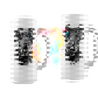 コアラ アートワーク カラフル アートアニマル コアラ コーヒーマグ - Kawaiitshirt