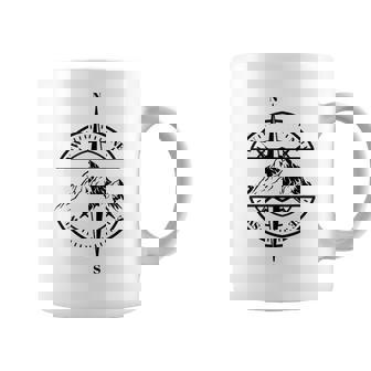 コンパス ローズ マウンテン シーン 自然 恋人 ハイキング バックパッキング コーヒーマグ - Kawaiitshirt