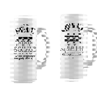 サイドライン ソーシャルクラブ ピーナッツギャラリー サッカーライフ おもしろサッカー コーヒーマグ - Kawaiitshirt