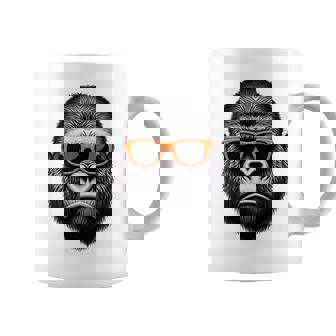 サングラスをかけたクールなゴリラグラフィックアート 長袖tシャツ コーヒーマグ - Kawaiitshirt