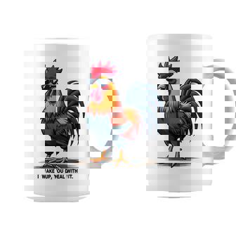 サングラスをかけた姿勢のクールな雄鶏。 コーヒーマグ - Kawaiitshirt