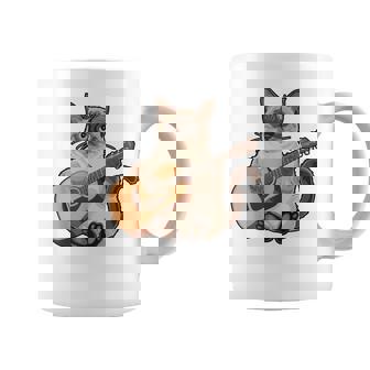 シャム猫ギタリスト ミーザー ギター奏者 コーヒーマグ - Kawaiitshirt