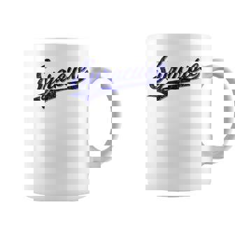 シラキュース ニューヨーク バーシティ スクリプト クラシック スポーツ ジャージスタイル コーヒーマグ - Kawaiitshirt