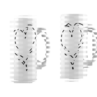 シンプル ハート コーヒーマグ - Kawaiitshirt