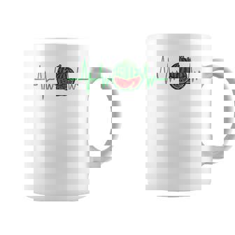 スイカ 農家 ハートビート ガーデニング 果物 農業 庭師 長袖tシャツ コーヒーマグ - Kawaiitshirt