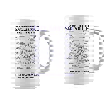 スペースシャトル レトロレイアウト ロケット科学者&宇宙飛行士用 コーヒーマグ - Kawaiitshirt